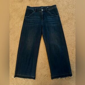 J. Jill Dark Blue Wide Leg Jeans